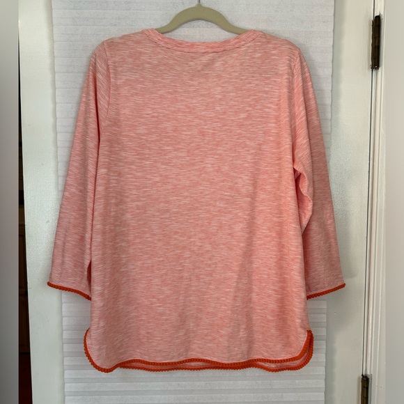 Talbots Orange Long Sleeve. Size L - Picture 6 of 8